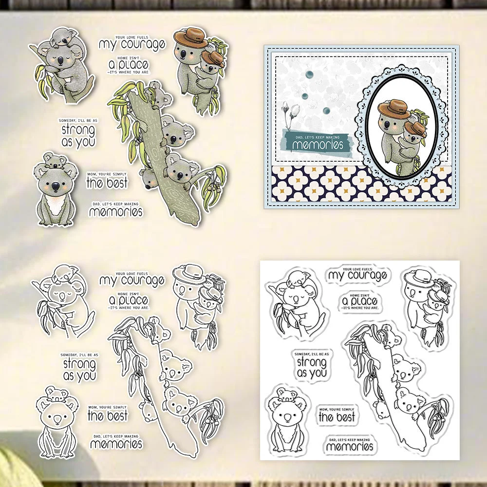 Koala Father And Son Clear Stamps 01 Koala Father And Son Clear Stamps 01