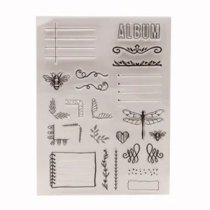 Label Notes Corner Clear Stamp Set - packaging photo | clear stamp