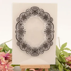 Lace Border Stamp Set - main product photo | clear stamp