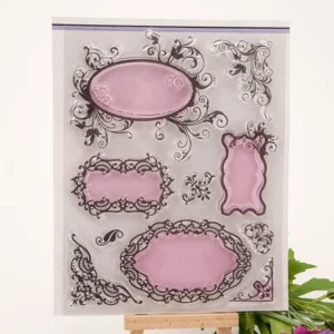 Lace Border Stamp Set - main product photo | clear stamp