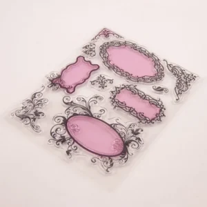 Lace Border Stamp Set - lifestyle photo | clear stamp