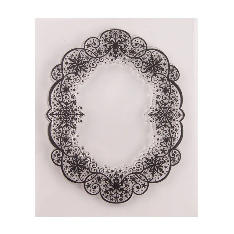 lace-border-stamp-set-2 Lace Border Stamp Set - detail view | clear stamp