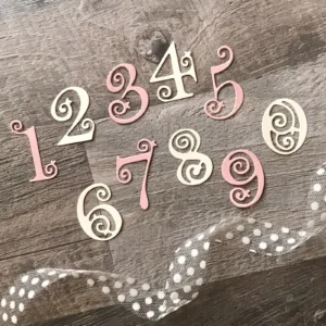 Lace Numbers Metal Die Cuts main product photo | word metal cutting dies