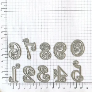 Lace Numbers Metal Die Cuts product packaging photo | word metal cutting dies