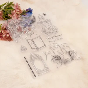 Lantern Candle Clear Stamp Set - lifestyle photo | clear stamp