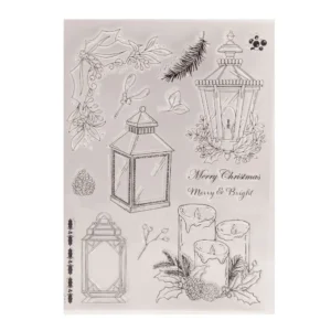 Lantern Candle Clear Stamp Set - packaging photo | clear stamp