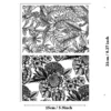 Large flower leaf background Stamp Set - main product photo | clear stamp