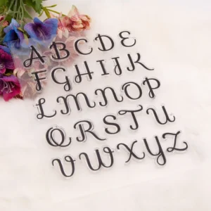 Large Letters Stamp Set - lifestyle photo | clear stamp