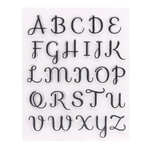 Large Letters Stamp Set - packaging photo | clear stamp