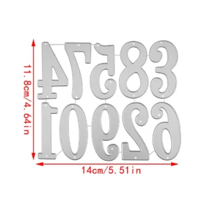 Large Numbers main product photo | word metal cutting dies