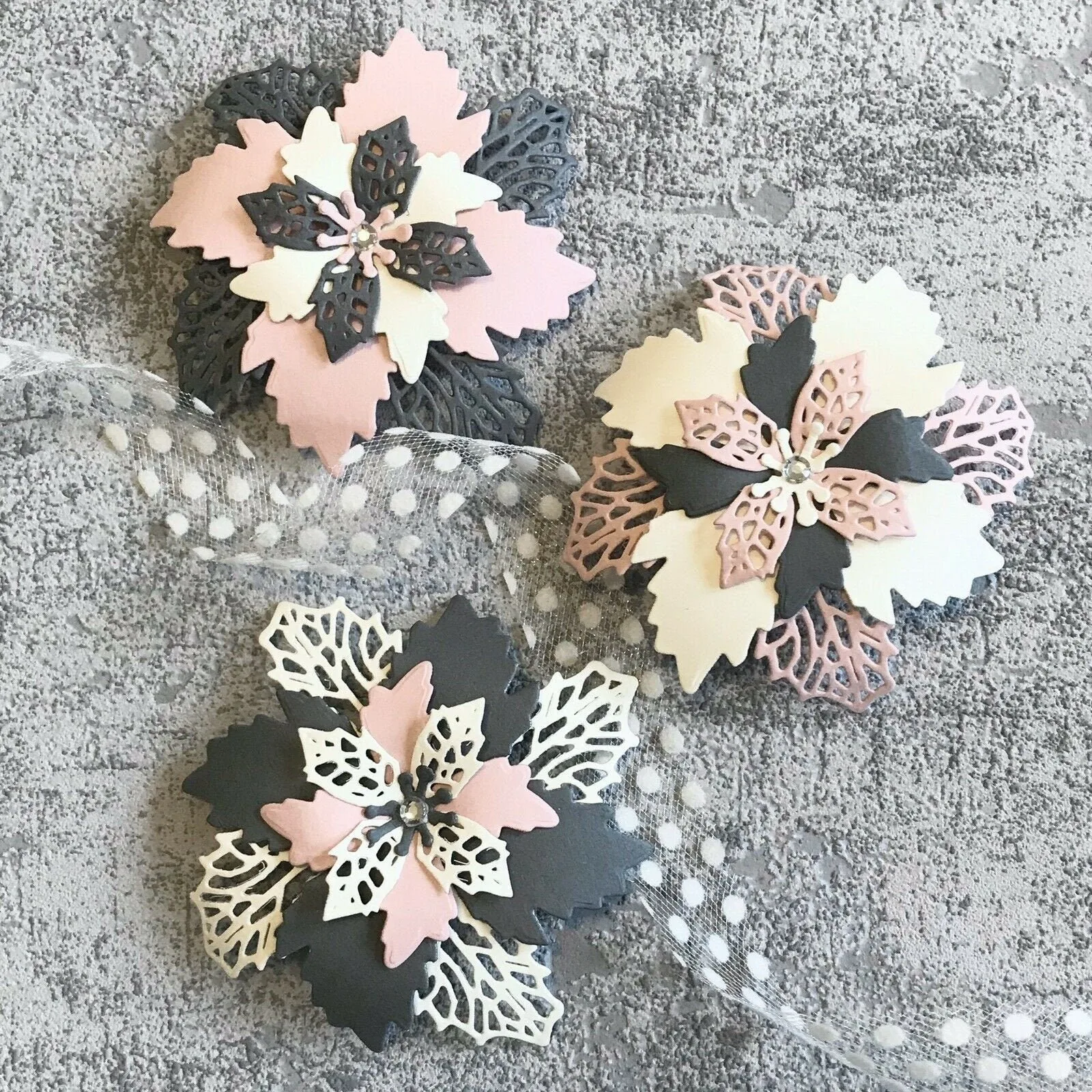 Layered Flower Petal Metal Die Cuts 1 Sumflying Layered Flower Petal Metal Die Cuts - main product photo