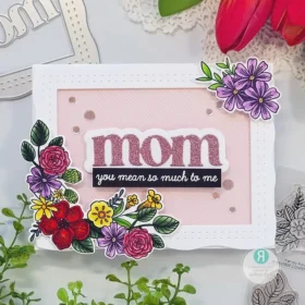 Layered Mom with Frame Metal Cutting Dies