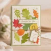 Leaf Card Rhinestone Tag 01