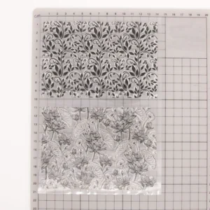 Leaves In The Background Stamp Set - detail view | clear stamp