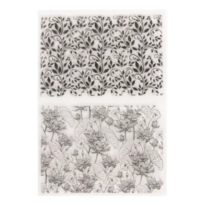 Leaves In The Background Stamp Set - packaging photo | clear stamp