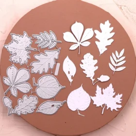 Autumn Leaves Metal Cutting Dies - Precision Embossing for Card Making