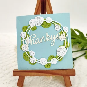 Sumflying Leaves Wreath Metal Cutting Dies - main product photo