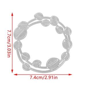 Sumflying Leaves Wreath Metal Cutting Dies - product photo 2 of 6