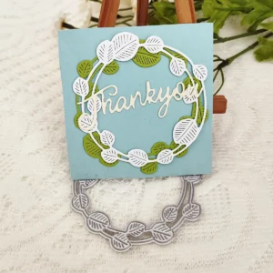 Sumflying Leaves Wreath Metal Cutting Dies - product photo 5 of 6