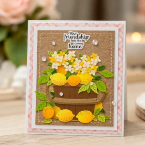 Lemon Basket Friendship Card Realistic 01