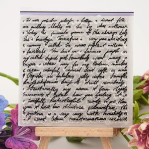 Letter Background Stamp Set - main product photo | clear stamp