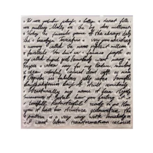 Letter Background Stamp Set - detail view | clear stamp