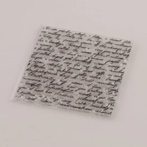 Letter Background Stamp Set - lifestyle photo | clear stamp