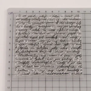 Letter Background Stamp Set - packaging photo | clear stamp