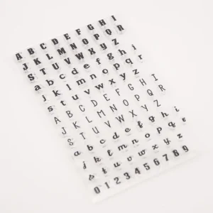 Letter Number Stamp Set - lifestyle photo | clear stamp