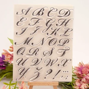 Letters Alphabet Stamp Set - main product photo | clear stamp
