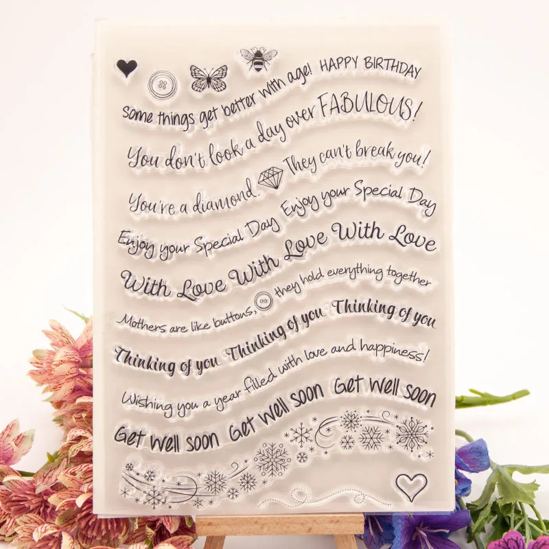 letters-of-blessing-stamp-set-1 Letters Of Blessing Stamp Set - main product photo | clear stamp