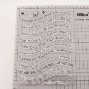 Letters Of Blessing Stamp Set Letters Of Blessing Stamp Set - detail view | clear stamp