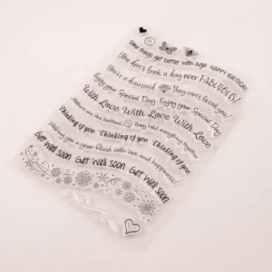 Letters Of Blessing Stamp Set Letters Of Blessing Stamp Set - lifestyle photo | clear stamp