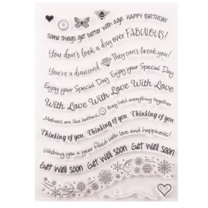 Letters Of Blessing Stamp Set Letters Of Blessing Stamp Set - packaging photo | clear stamp