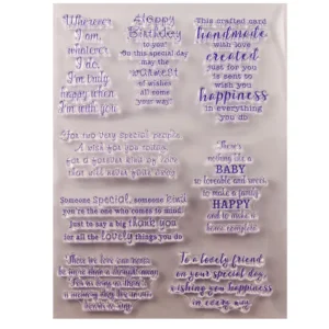 Letters Of Greeting Stamp Set - packaging photo | clear stamp