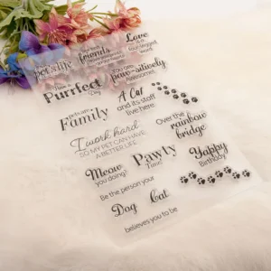 Life Of A Pet Stamp Set - size chart | clear stamp