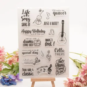 Life Song Stamp Set - detail view | clear stamp