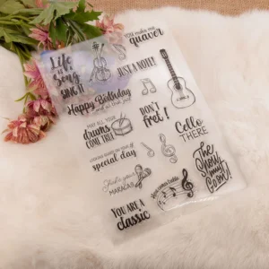 Life Song Stamp Set - size chart | clear stamp