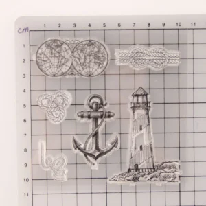Lighthouse Stamp Set - detail view | clear stamp