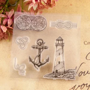 Lighthouse Stamp Set - size chart | clear stamp
