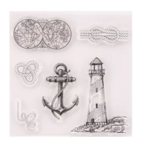 Lighthouse Stamp Set - packaging photo | clear stamp