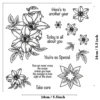 Lily Flower Stamp Set - main product photo | clear stamp