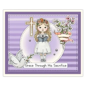 Sumflying Little Girl Flowers Garden Clear Stamps Little Girl And Flowers Clear Stamps 07