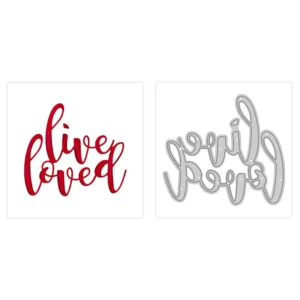 Live Loved Words Metal Cutting Dies 04