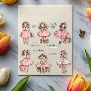 Sumflying Loli Girls Travel Picnic Clear Stamps Loli Girls Travel Clear Stamps 06