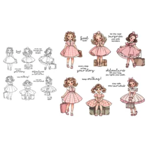Sumflying Loli Girls Travel Picnic Clear Stamps Loli Girls Travel Clear Stamps 07