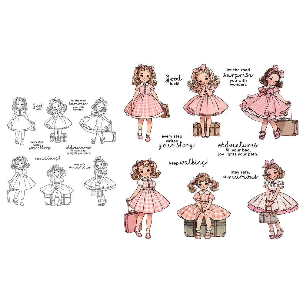 Loli Girls Travel Clear Stamps 07 Loli Girls Travel Clear Stamps 07