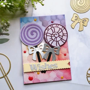 Sumflying Lollipop Bow Metal Cutting Dies Lollipop Bow Metal Cutting Dies 02