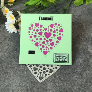 Package view – Sumflying Love Heart Hollow Metal Cutting Dies metal cutting dies
