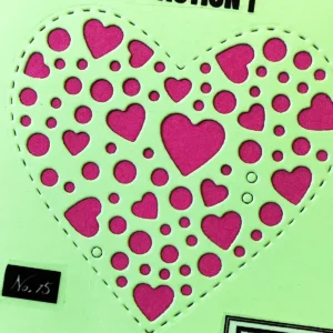 Close-up design – Sumflying Love Heart Hollow Metal Cutting Dies